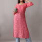 rivayat rose brown viscose georgette kurta