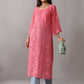 rivayat rose brown viscose georgette kurta