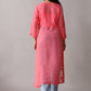 rivayat rose brown viscose georgette kurta