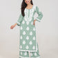 Arohi Powder Green Rayon Kurta Pant Set