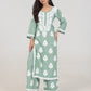 Arohi Powder Green Rayon Kurta Pant Set