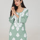 Arohi Powder Green Rayon Kurta Pant Set