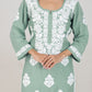 Arohi Powder Green Rayon Kurta Pant Set