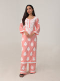 Arohi Peach Rose Rayon Kurta Pant set