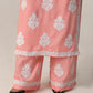 Arohi Peach Rose Rayon Kurta Pant set