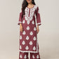 Arohi Burgundi Rayon Kurta Pant set