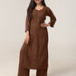 Avira Brown Floral Embroidered Kurta with Palazzos