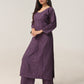 Avira Mauve Purple Floral Embroidered Kurta with Palazzos
