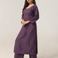Avira Mauve Purple Floral Embroidered Kurta with Palazzos