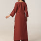 Aayat Rust Rayon Kurta Pant set