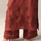 Aayat Rust Rayon Kurta Pant set