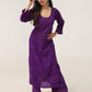 Gulistaan Purple 2 piece Rayon Kurta Plazzo set