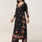 Sanvi Black Floral Embroidered Kurta with Palazzo Set
