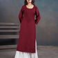 Amber Maroon Long Rayon Kurta