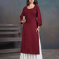 Amber Maroon Long Rayon Kurta