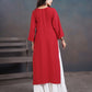 Amber Red Long Rayon Kurta