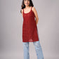 Eira Maroon Viscose Strappy Kurta