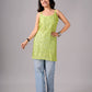 Eira Lime Green Viscose Strappy Kurta