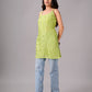 Eira Lime Green Viscose Strappy Kurta