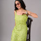 Eira Lime Green Viscose Strappy Kurta