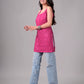 Eira Deep Pink Viscose Strappy Kurta