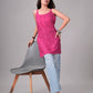 Eira Deep Pink Viscose Strappy Kurta