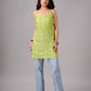 Eira Lime Green Viscose Strappy Kurta