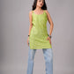 Eira Lime Green Viscose Strappy Kurta