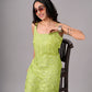 Eira Lime Green Viscose Strappy Kurta