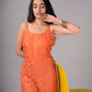 Eira Rust Orange Viscose Strappy Kurta