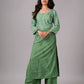 anora Sage Green Rayon Kurta Pant set