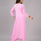 anora Baby Pink Rayon Kurta Pant set