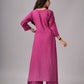 anora Smoky Purple Pink Rayon Kurta Pant set