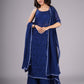 Ramya Navy Blue Suit Set