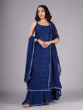 Ramya Navy Blue Suit Set