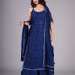 Ramya Navy Blue Suit Set