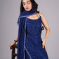 Ramya Navy Blue Suit Set