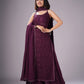 Ramya Wine Suit Set
