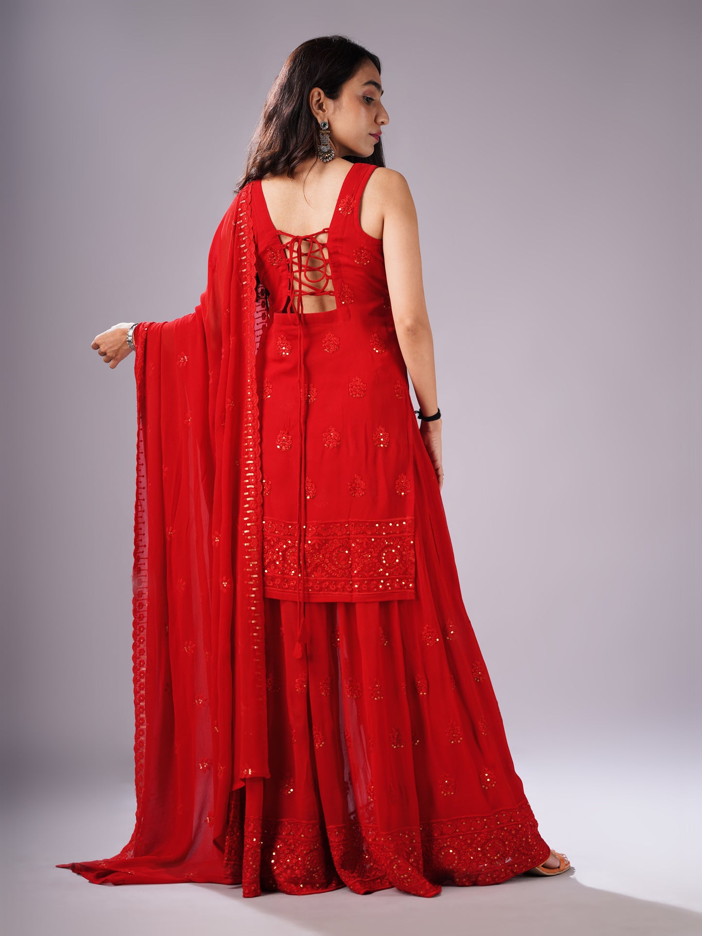 Ruhanika red Suit Set