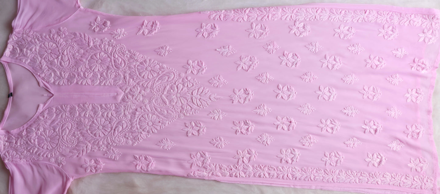 naaz Baby Pink Viscose 3 Piece Set