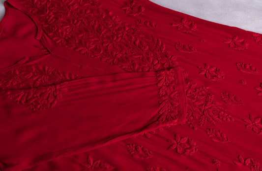 naaz Red Viscose 3 Piece Set