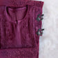 anora Smoky Purple Pink Rayon Kurta Pant set