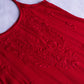 Falak Red Noodle Strap 3 Piece Kurta set