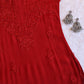Roop Red Pure Chiffon Kurta
