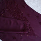Mirha Plum Rayon sequin embllished Long Kurta