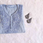 Anouki  Grey Rayon Cotton Kurta