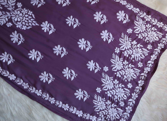 Nura Dusty Mauve Long Modal Kurta