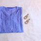 Amber Ice Blue Ombre Long Rayon Kurta