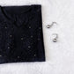 Mirha Black Rayon Sequin Embllished Long Kurta