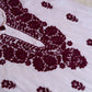 ANTARA White & Plum Long Rayon kurta